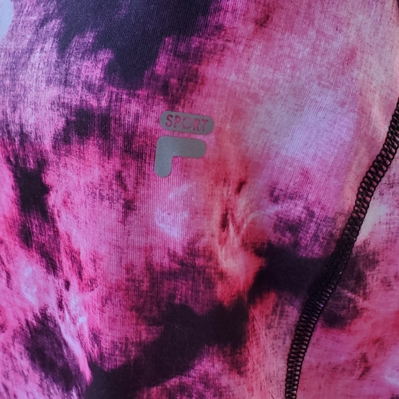 Pink and Black Tie-Dye Women's Tank Top - Picture 5 of 6